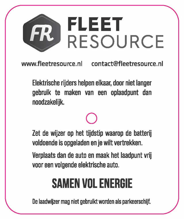 Fleet Resource - Laadwijzer Achterkant